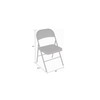 Bridgeport Folding Chair, All Steel, Commercial, Antique Color, PK4 C711BP14ANT4E
